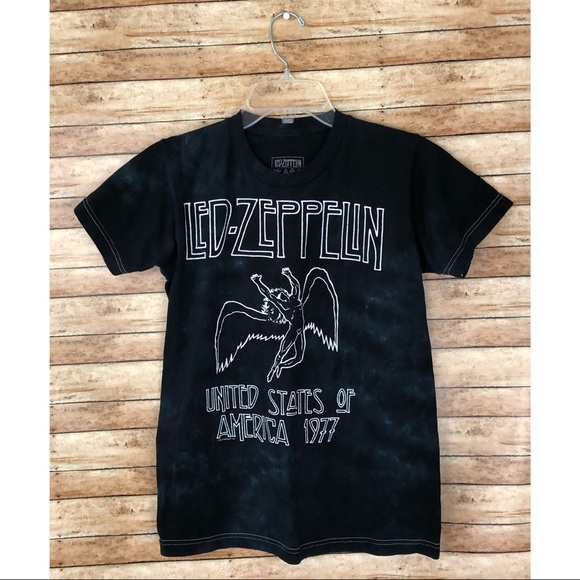 Led Zeppelin Tops - Led Zeppelin Tie Dye Graphic T-Shirt Size Small